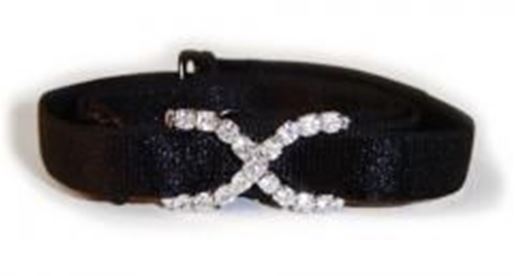 Picture of Black Bra Strap with Diamond X-F100B-DX: As shown,O/S