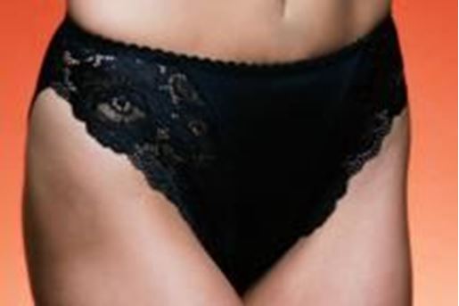 Picture of T779117-Lace Panty: Black,S