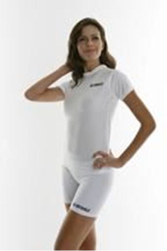 Picture of KWC5061C-Tight Fit Short Sleeve Crew Neck: White,M