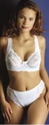 Picture of 2522-MILA-COTTON PLUS SIZE BRA: White,32B