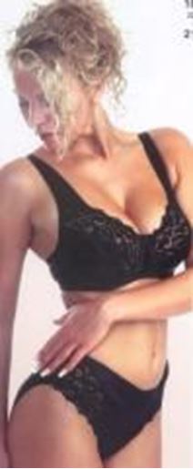 Picture of 2422-VALENTINA-PLUS SIZE BRA: Black,34B