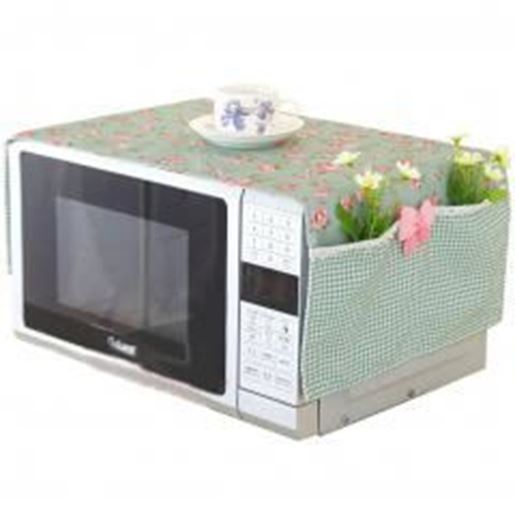 Picture of Country Style Microwave Oven Dustproof Cover Microwave Protector -Green