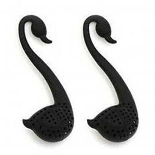 Picture of Set of 2 (Black Swan) Tea Bag/Tea Mesh Strainer/Tea Infuser,BLACK