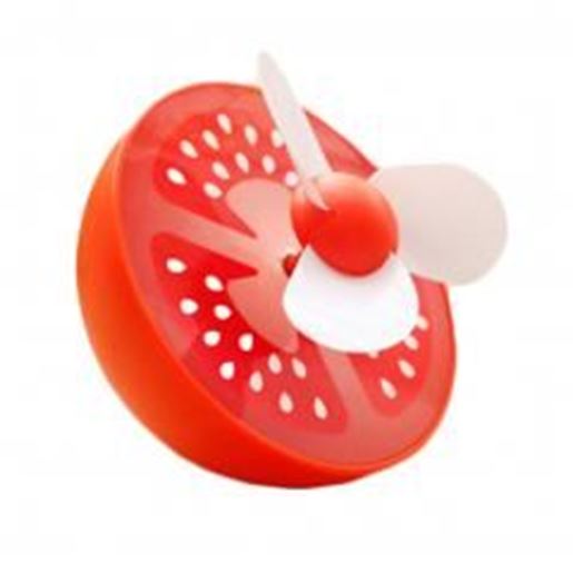 Picture of Desktop Ultra-Quiet And Creative Cartoon Mini Cute Portable USB Fan Strawberry