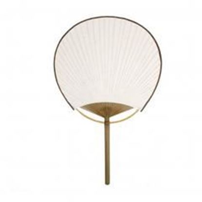 Picture of Japanese Style/Bamboo Handle Round Hand Fan Handheld Fan Perfect Gift/great for themed party/Decor,I