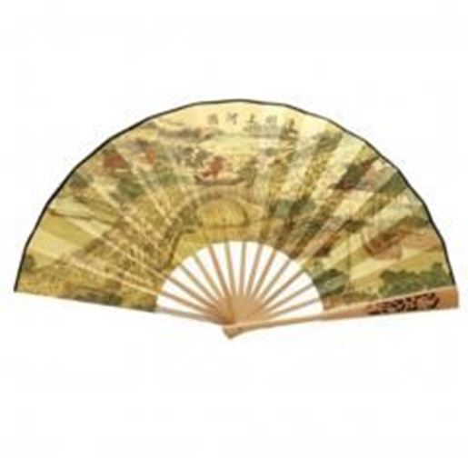 Picture of Oriental Style Folding Fan Hand Fan Handfan Handheld Fan Perfect Gift, G