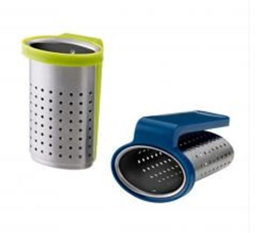 Picture of Set of 2 Stainless Steel Tea Bag/Tea Mesh Strainer/Tea Infuser,BLUE & GREEN