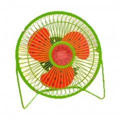 Picture of Desktop Ultra-Quiet And Creative Mini Cute Portable USB Fan Green Watermelon