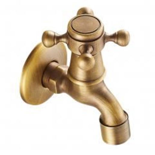 Image sur [Spigot] Brass Antique Faucet Mop Pool Faucet Wall Faucet Kitchen/Garden