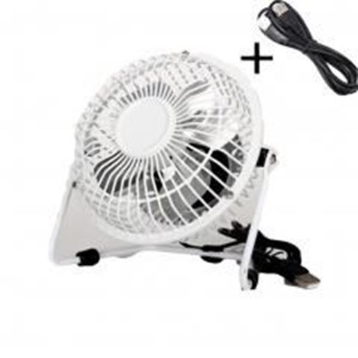 Picture of Portable Fan, USB Fan, Desktop Fan,Mini Fan(White+1.4M USB cable)