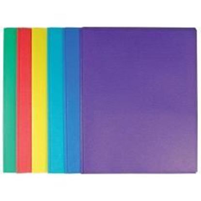 Paper 2 Pocket Portfolio with Tangs - Assorted Colors - 11.5" X 9.4" Case Pack 100