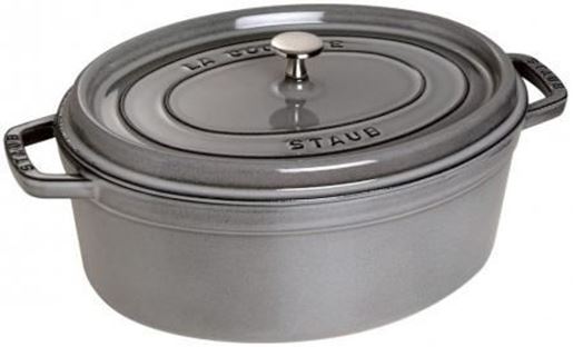 Staub Oval Cocotte Dutch Oven 1qt Graphite Grey 1101718