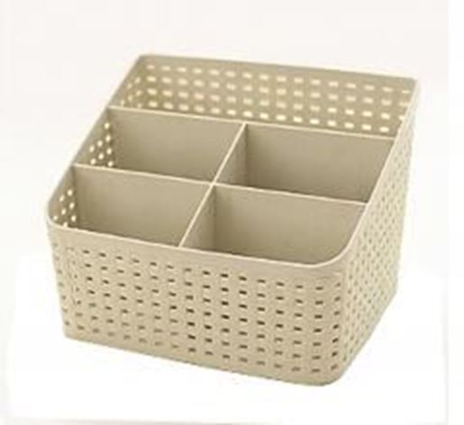 Picture of Lovely Practical Storage Basket Storage Container Desktop Receive Container,GRAY