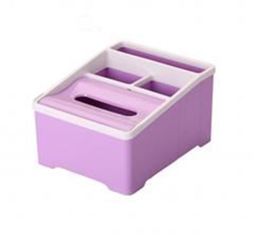 Picture of High-quality Multifunctional Desktop Storage Box/ Creative Tissue Box,Purple