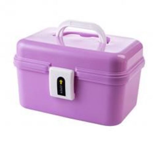 Picture of Cute Portable Storage Chests Durable Storage Container Medicine Chest,PURPLE