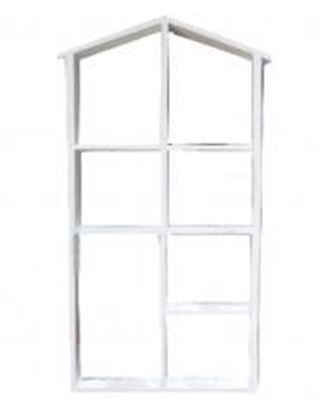 Picture of Wood Practical Storage Shelves Storage Rack Wall Hanging, White