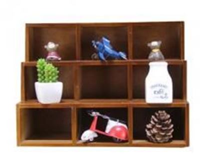 Picture of Classical Elegant Wood Storage Rack Storage Chests Home Decorations