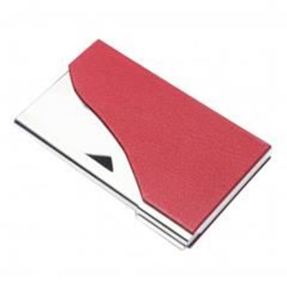 Picture of Red Business Name Card Holder Credit Card Holder Wallet For Women