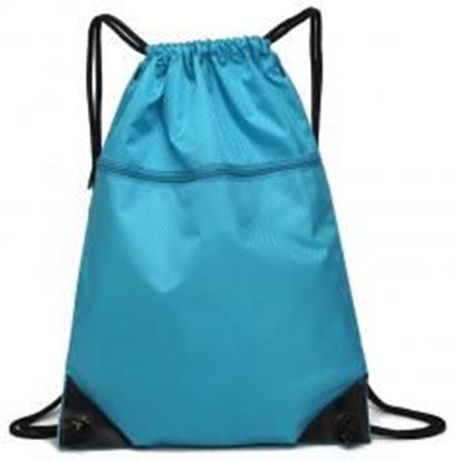 Picture of Drawstring Bag Unisex Gym Bag Sport Rucksack Shoulder Bag Hiking Backpack #6