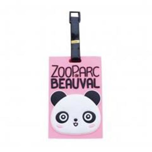 Picture of 2 Pcs Creative Panda Baggage Labels Cute Handbag Tags Claim Tags Baggage Stubs