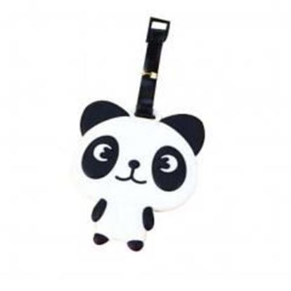 Picture of Fashion Luggage Label Creative Luggage Tag Lovely Panda Travel Tag Baggage Stubs