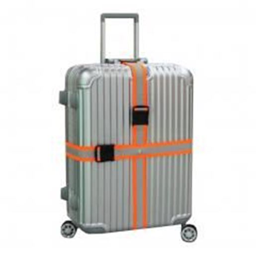 Picture of Reflective Orange Cross Suitcase Baggage Luggage Packing Belt