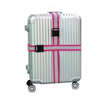 Picture of Reflective Rose Red Cross Suitcase Baggage Luggage Packing Belt