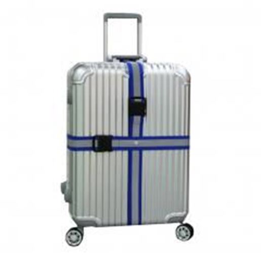 Picture of Reflective Dark Blue Cross Suitcase Baggage Luggage Packing Belt