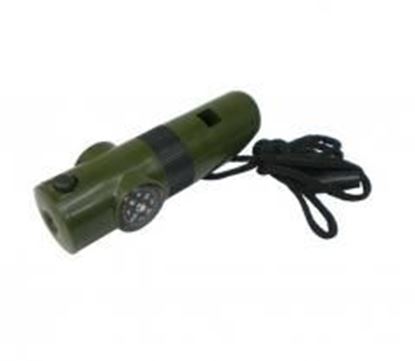 Picture of Seven Syncretic Combination Compass Including Thermometer Flashlight Whistle