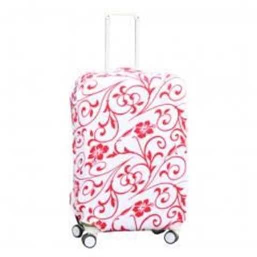 Picture of Red Flower Suitcase Set Decor Baggage/Luggage Protector