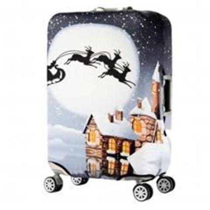 Picture of Beautiful Snow Baggage Cover Winter Luggage Protector