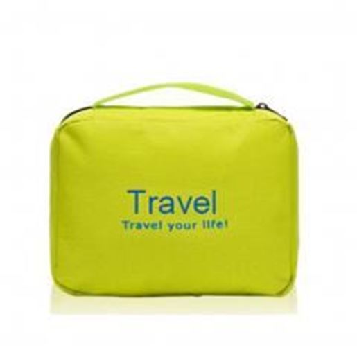 Picture of Green Portable Wash Gargle Bag Storage Bag Showerproof Bag Travel Bag