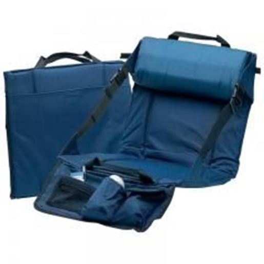 Picture of Club Fun&trade; Stadium Seat with Lumbar Support and Pockets: Case of 3