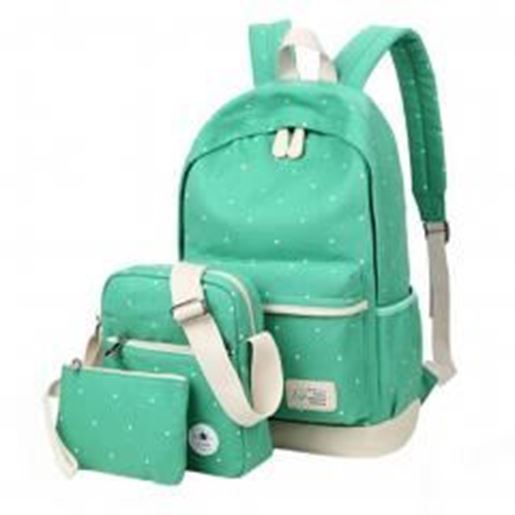 Picture of Pupils Shoulders Bag/Travel School Backpack /Fashion shoulders bagGreen