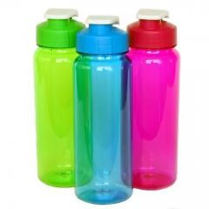 Picture of Flip Top Plastic Water Bottle - 21 oz Case Pack 36