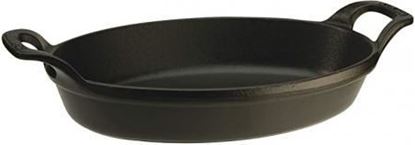 Staub Mini Oval Roasting Dish 8oz 5 1/2 X 3 7/8" Black Matte 1301323