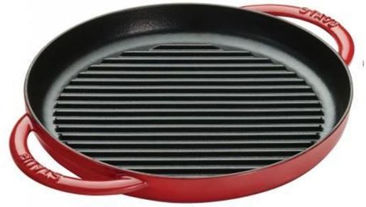 Staub Pure Grill Round 10" Cherry 12232606