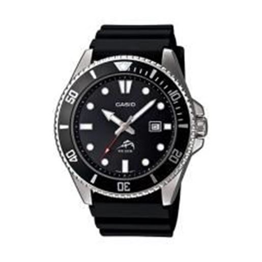 Picture of Analog Sports Dive Watch Black Resin Band