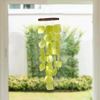 The Urban Port Aesthetically Designed Handmade Wind Chime with Capiz Shell Hangings, Green