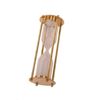 Benzara Classical Hourglass 5 Minute Sand Timer Decor In Brass
