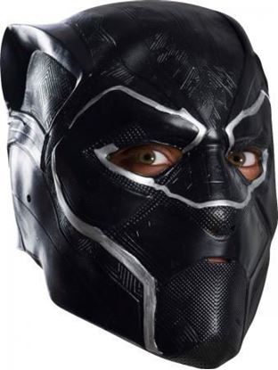 Rubies Men'S Black Panther 3/4 Mask Vinyl Adult Multi Color One Size