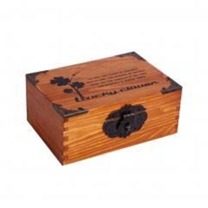 East Majik Wooden Retro Cosmetics Storage Box Jewelry Storage Box With Lock #1
