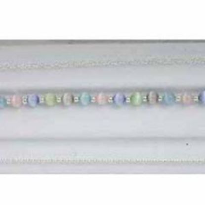 SilverSpeck Sterling Silver and Multi Color Cats Eye Bracelet Silver Jewelry Set