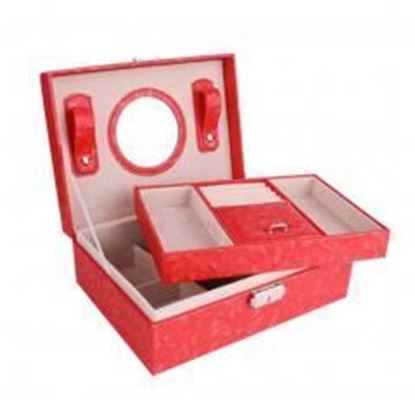 Kylin Express Portable Jewelry Case PU Leather Earrings & Ring Storage Box Traveling Jewelry Box Z