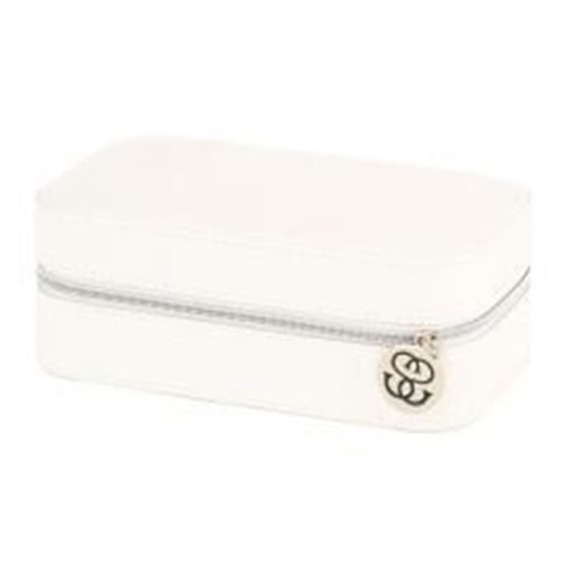 Spruce Storage Opal White Travel Jewelry Box