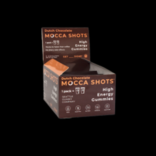 MOCCA SHOTS Dutch Chocolate Mocca Shots Caffeine Gummies (12-Pack)