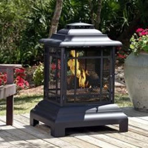 Fire Sense Rectangle Pagoda Patio Fireplace