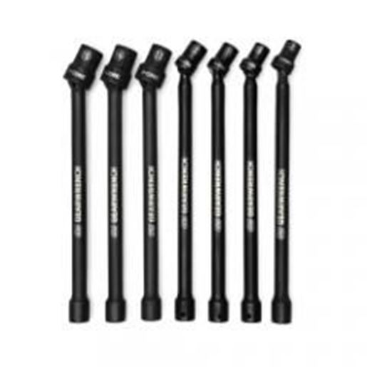 图片 GearWrench 7-Piece 3/8 in. Drive Pinless Universal Extension Socket Set