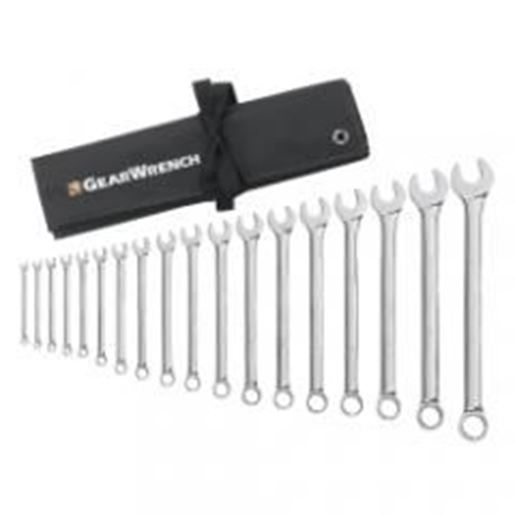 Foto de 18-Piece SAE Long Pattern Combination Non-Ratcheting Wrench Set