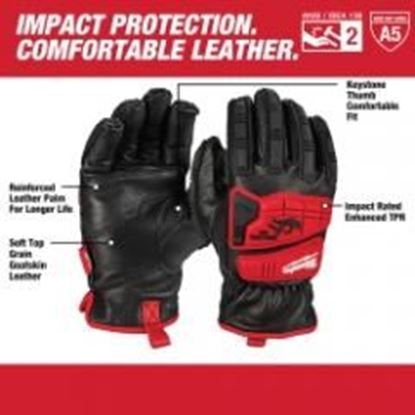 Foto de Impact Cut Level 5 Goatskin Leather Gloves, Large